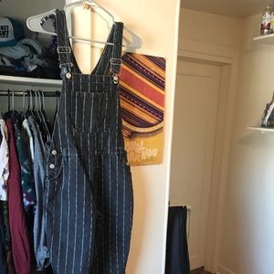 Striped Pacsun overalls
